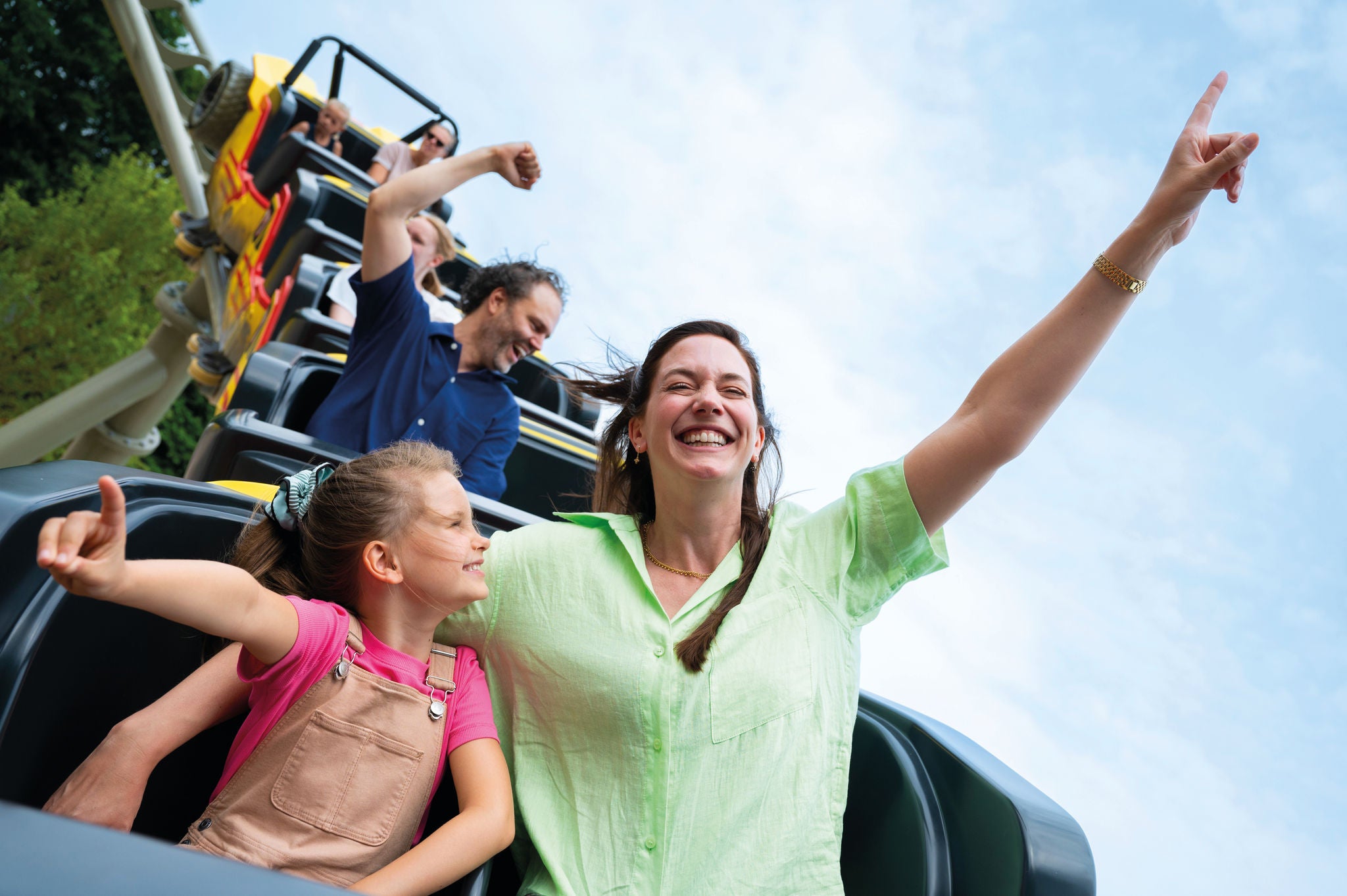 Geniet van alle familieattracties in Walibi Holland.